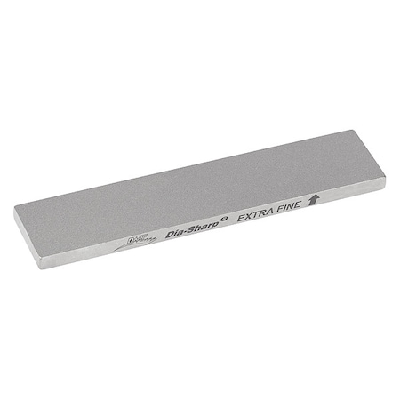 Single Grit Benchstone, 4 in W, 7/8 in L, 3/16 in H, Diamond, Extra-Fine Grit, Silver MPN:D4E