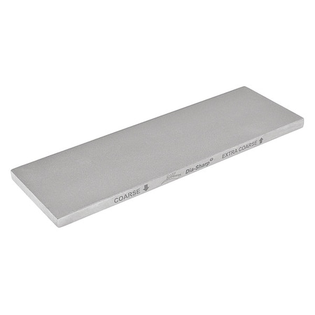 Combination Grit Benchstone, 6 in W, 2 in L, 1/4 in H, Diamond, Coarse/Extra-Coarse Grit, Silver MPN:D6CX