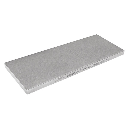Single Grit Benchstone, 8 in W, 3 in L, 3/8 in H, Diamond, 120 Grit, Silver MPN:D8EE