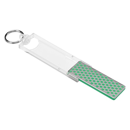 Mini Sharpening Stone, 2 5/8 in W, 7/8 in L, 1/4 in H, Diamond, Extra-Fine Grit, Green MPN:F70E