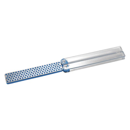 Single Grit Folding Sharpener, 4 1/3 in W, 7/8 in L, 3/16 in H, Diamond, Coarse Grit, Blue MPN:FWC