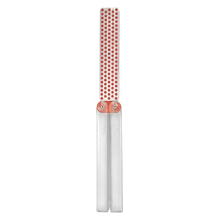 Single Grit Folding Sharpener, 4 1/3 in W, 7/8 in L, 3/16 in H, Diamond, Fine Grit, Red MPN:FWF