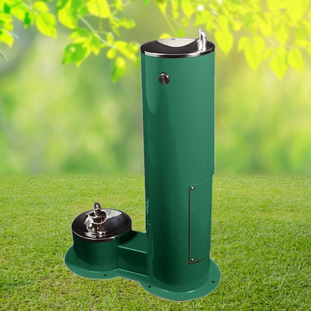 Double Bowl Water Fountain, Green MPN:7752-GREEN