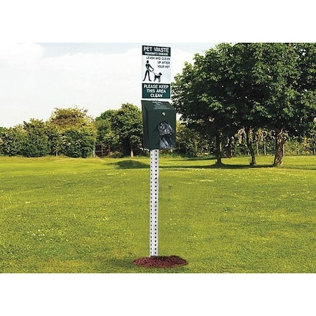 Pet Station, Waste Bags, Pickup Sign, Alum MPN:1011-MINI