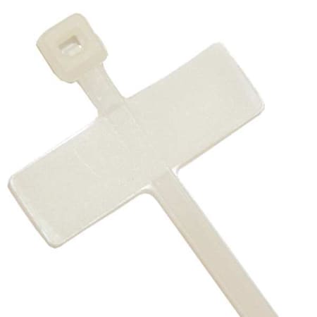 Cable Tie, 4 in L, 3/4 in Max Bundle Dia., Natural, Nylon, 18 lb Strength, 100 PK MPN:DC-4F