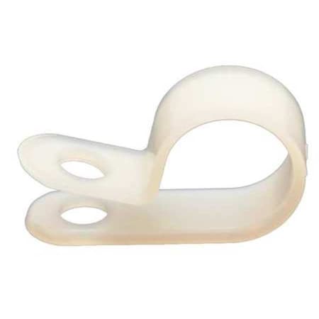 Cable Clamp, Nylon 6/6, 5/16 in Bundle Dia., White, 100 PK MPN:DC-5/16N