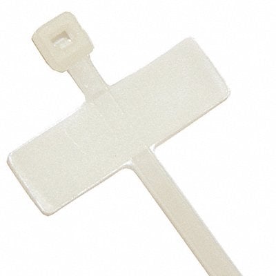 Cable Tie w ID Tag 4 in Natural PK100 MPN:DC-4F