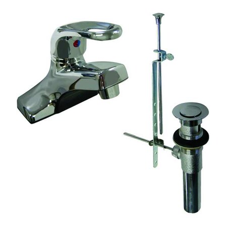 Manual Low Arc Bathroom Faucet, 4.3
