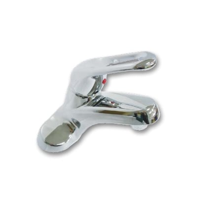 Single Handle Lavatory Faucet, Single L, 1.5 gpm, w/Popup, Brushed Nickel MPN:77-1632