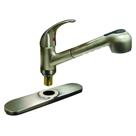 Low Arc Pull Out Kitchen Faucet, Manual, 8