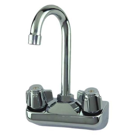 Gooseneck Service Sink Faucet 2, Wall, Brass MPN:77-9116