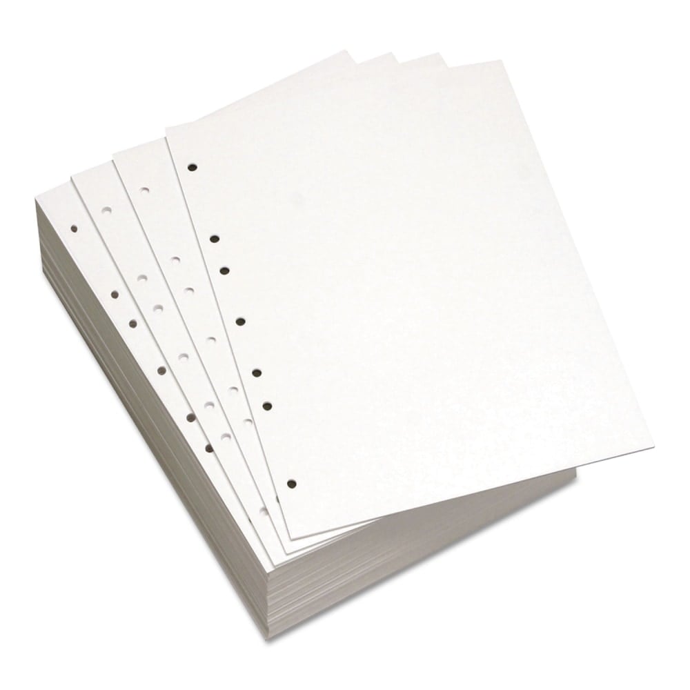 Lettermark Custom Cut Sheets, Letter Size, Prepunched Left, 7-Hole, 20 Lb, 500 Sheets Per Ream, Pack Of 5 Reams (Min Order Qty 2) MPN:851271