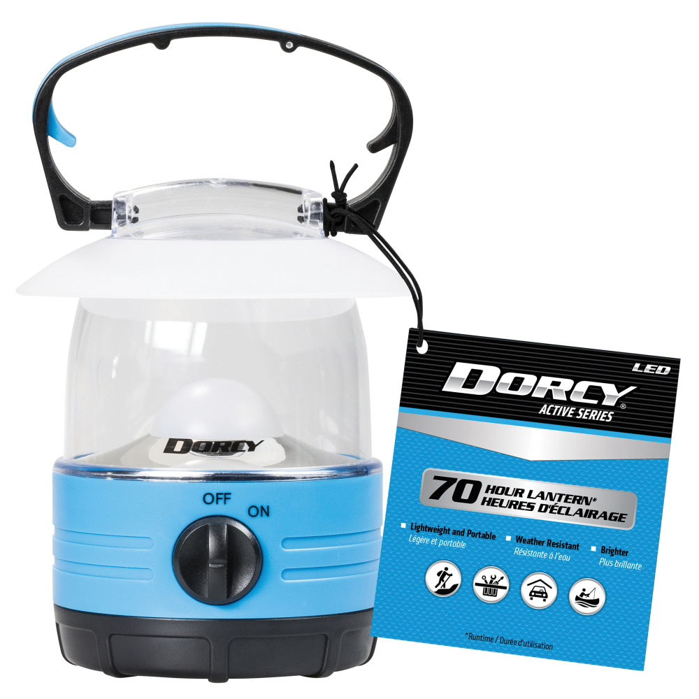 Dorcy Active Series LED Battery Powered Mini Lantern, 5inH x 3-7/16inW x 4-7/16inD, Assorted Colors MPN:41-1010