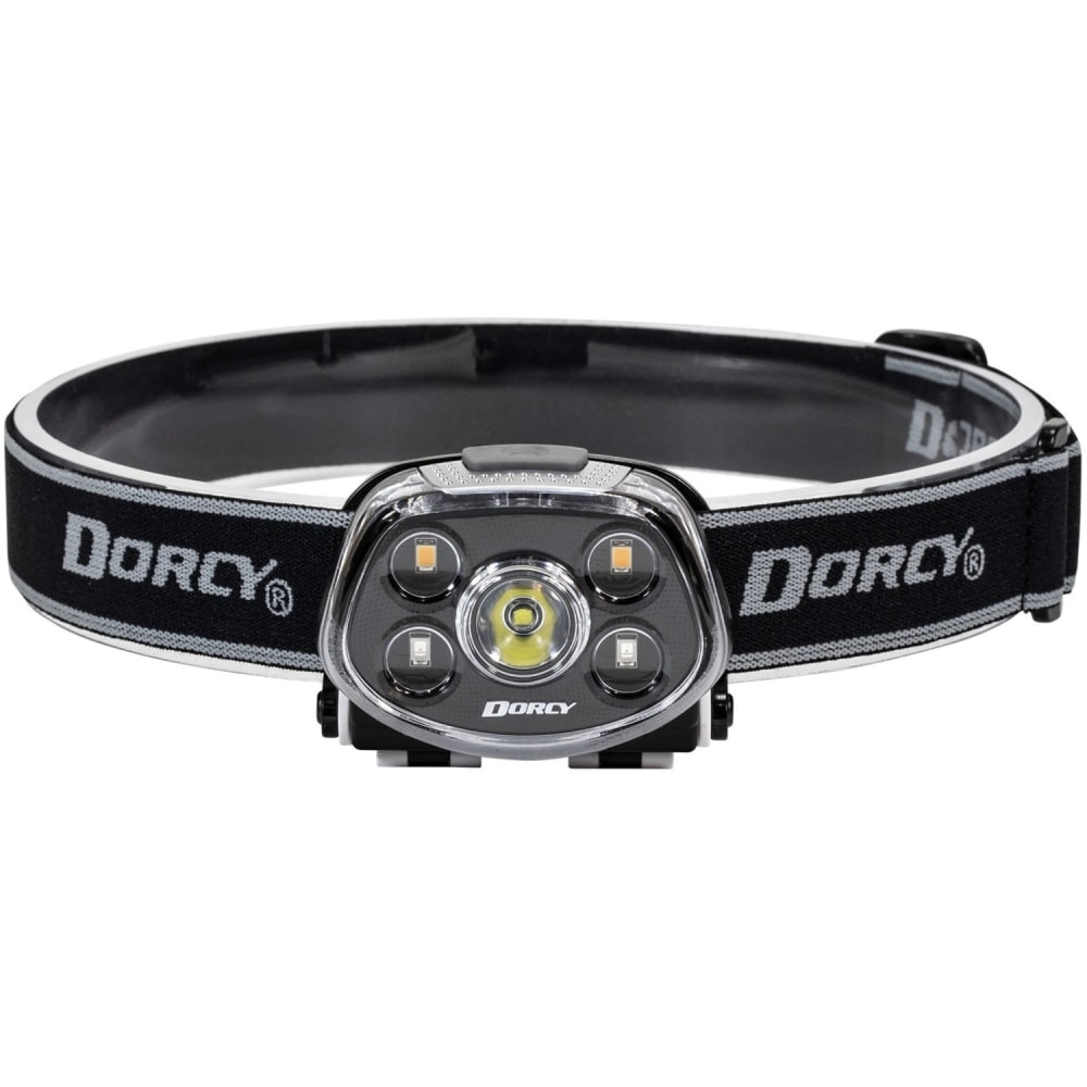 Dorcy Pro 470 Lumen LED, High CRI, And UV Headlamp - 5 x LED - 470 lm Lumen - 3 x AAA - Alkaline - Battery - Water Resistant - Gray MPN:41-4320