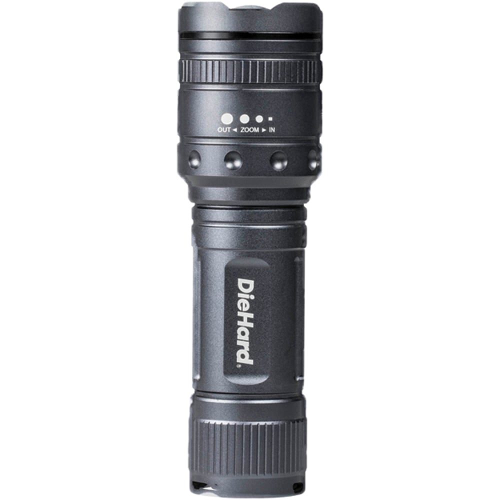 DieHard 11W 1, 000-Lumen Twist Focus Flashlight, 5-1/4in x 1-1/2in x 1-1/2in, Black MPN:41-6122
