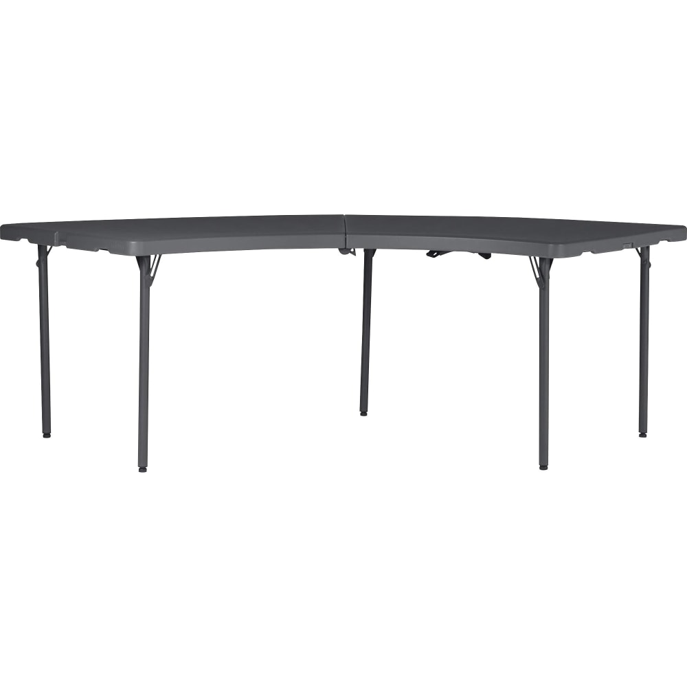 Dorel Zown Moon Commercial Blow Mold Folding Table - 5 Legs - 600 lb Capacity - 30in Table Topx 92.60in Table Top Depth - 60527SGY1E MPN:60527SGY1E