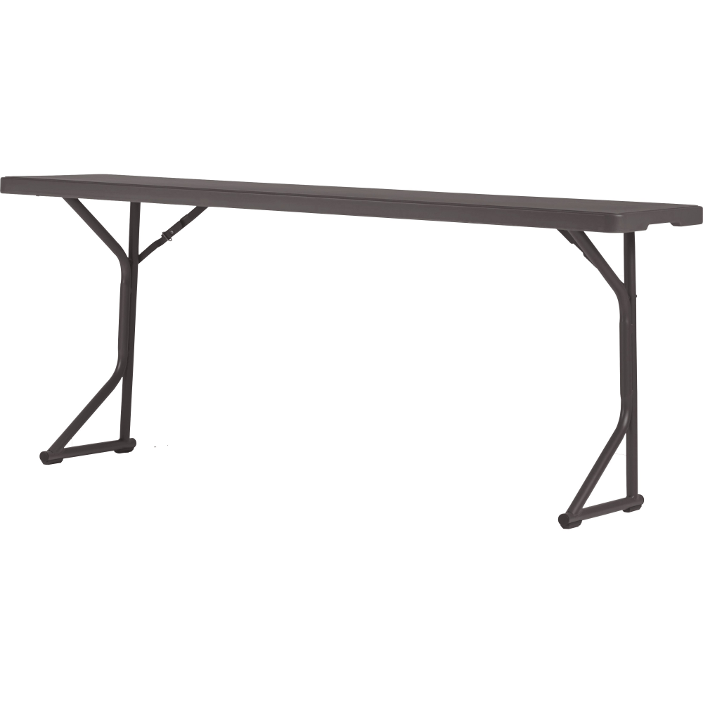 Cosco Zown Classic 72in Blow Mold Training Table - Curved Base - 500 lb Capacity - 18in Table Top x 72in Table To - 60516SGY1E MPN:60516SGY1E