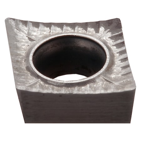 Diamond Turning Insert, Diamond, 2, CCGT, .5 MPN:CCGT-21.50.5-NFU-DNX10UT
