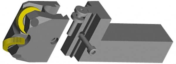 5 Inch Long x 1-1/4 Inch Wide x 2-1/4 Inch High Knurl Holder Shank MPN:73310121030