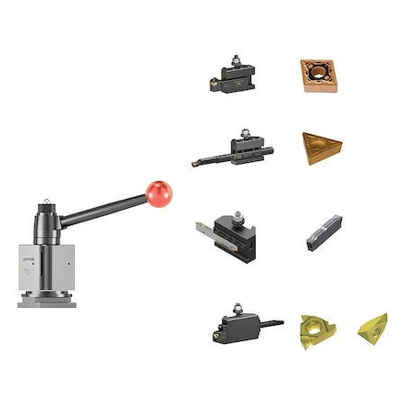 Tool Post & Holder Set, 14 PC, QITP25N MPN:QITP25N-FTB