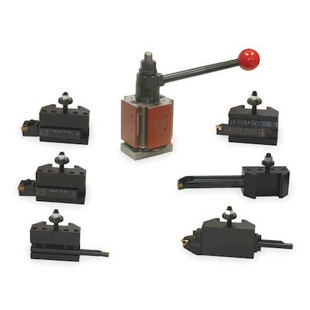 Tool Post & Holder Set, 9 PC, QITP35N MPN:QITP35N-CNC