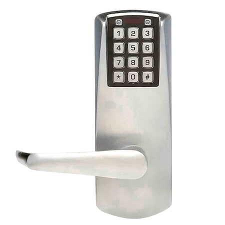 E-Plex 2000 Mortise Lock, 100 Access Codes, No Deadbolt, No Key Override, Satin Chrome MPN:E2066LL-626-41
