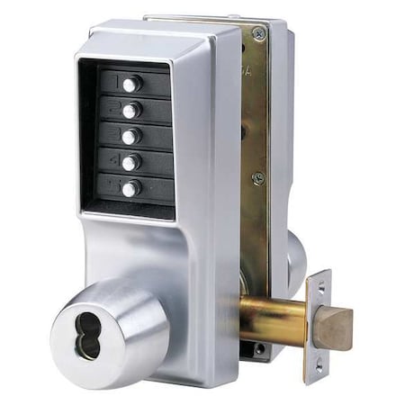 Push Button Lockset, Satin Chrome, Lever MPN:EE1021B/EE1011-26D-41
