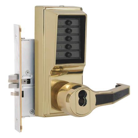 Push Button Lockset, Left, Bright Brass MPN:L8146B-03-41