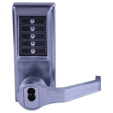 Mortise Combination Lever Lock, Key Override, Passage, Lockout, Less Core, Satin Chrome MPN:LR8146M-26D-41