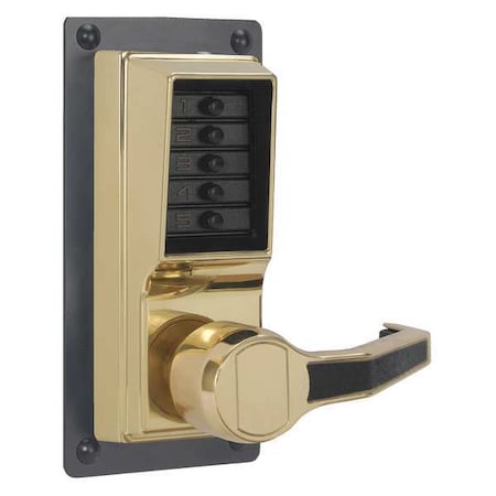 Push Button Lockset, 1000, Bright Brass MPN:LRP1010-03-41