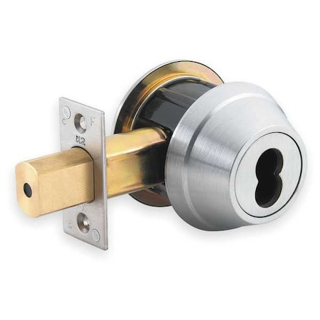 Deadbolt Less Cylinder, HD, Satin Chrome MPN:QDB281626S4DBSLC