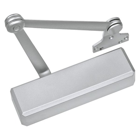 Manual, Hydraulic, Stanley QDC 100, Door Closer, Extra Heavy Duty Interior and Exterior, Gray MPN:QDC115R689