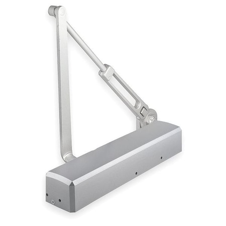 Manual, Hydraulic, Stanley QDC 200, Door Closer, Heavy Duty Interior and Exterior, Gray MPN:QDC212F689