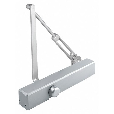 Manual, Hydraulic, Stanley QDC 200, Door Closer, Heavy Duty Interior and Exterior, Gray MPN:QDC212S689