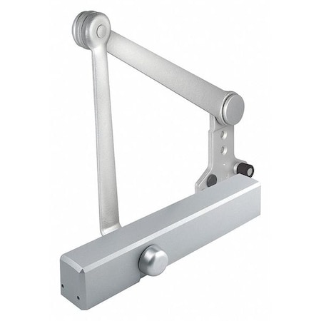 Manual, Hydraulic, Stanley QDC 200, Door Closer, Heavy Duty Interior and Exterior, Gray MPN:QDC213S689