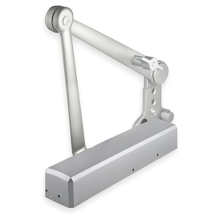 Manual, Hydraulic, Stanley QDC 200, Door Closer, Heavy Duty Interior and Exterior, Gray MPN:QDC214F689