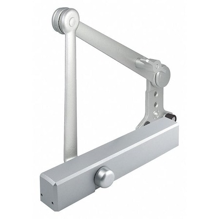 Manual, Hydraulic, Stanley QDC 200, Door Closer, Heavy Duty Interior and Exterior, Gray MPN:QDC214S689