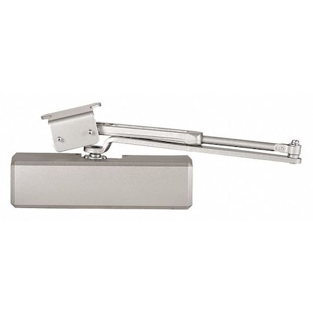 Manual, Hydraulic, Stanley QDC 300, Door Closer, Standard Duty Interior and Exterior, Gray MPN:QDC312F689