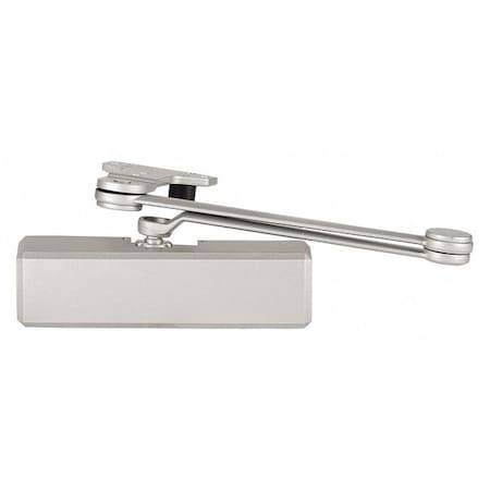 Manual, Hydraulic, Stanley QDC 300, Door Closer, Heavy Duty Interior and Exterior, Gray MPN:QDC313F689