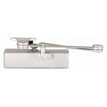 Manual, Hydraulic, Stanley QDC 300, Door Closer, Heavy Duty Interior and Exterior, Gray MPN:QDC314F689