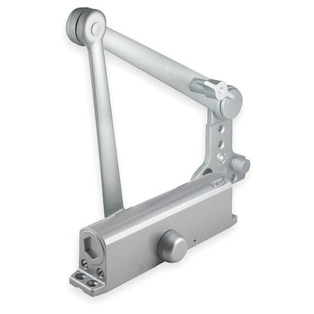Manual, Hydraulic, Stanley QDC 300, Door Closer, Heavy Duty Interior and Exterior, Gray MPN:QDC314NC689