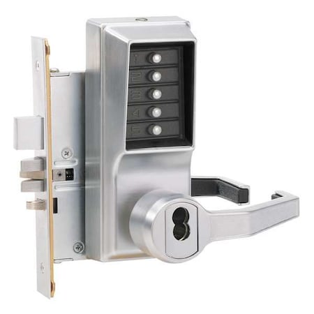 Push Button Lockset, 8000, Right, Lever MPN:R8148B-26D-41