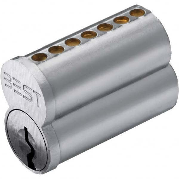 Push-Button Lock with Interchangeable Core Lever Lockset for 1/4