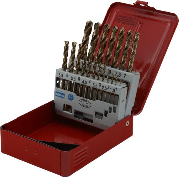 Drill Bit Set: Jobber Length Drill Bits, 19 Pc, 135 ° MPN:5969872