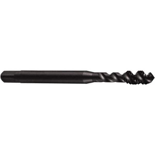 Spiral Flute Tap: 1/4-20 UNC, 3 Flutes, Modified Bottoming, 3B Class of Fit, Powdered Metal, Oxide Coated MPN:5974021