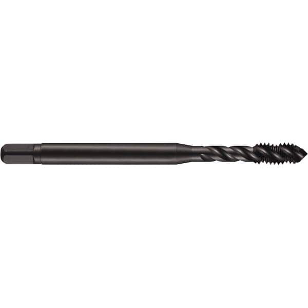 Spiral Flute Tap: #1-14 UNF, 3 Flutes, Modified Bottoming, 3B Class of Fit, Powdered Metal, Oxide Coated MPN:5974707