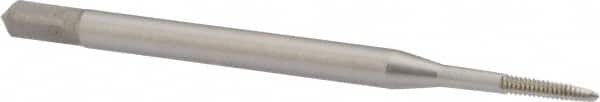 Straight Flute Tap: M1.4x0.30 Metric Coarse, 2 Flutes, Plug, 6H Class of Fit, High Speed Steel, Bright/Uncoated MPN:5976983