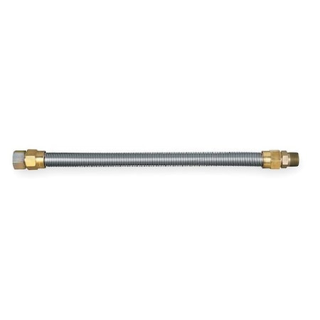 Gas Connector, SS, 3/4 x 24 In, 290, 900 Btu MPN:40-4142-24