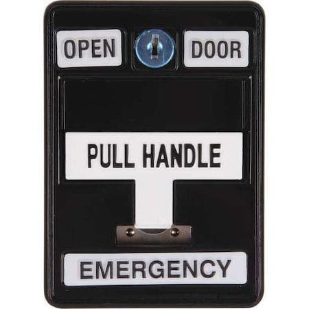 Emergency Pull Station, 30VAC/DC, Black MPN:6510/BK-S35