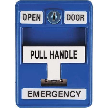 Emergency Pull Station, 30VAC/DC, Blue MPN:6510/BL-S35